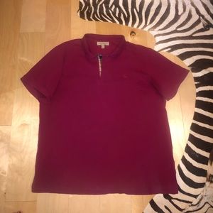 Authentic Men’s Red Burberry Polo